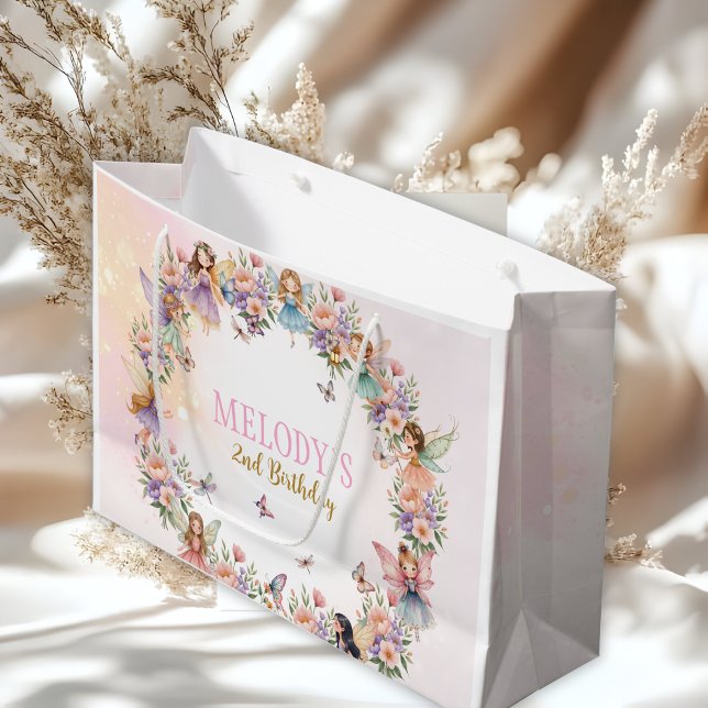 Bolsa De Regalo Grande Whimsical fairy garden 2nd birthday  (Subido por el creador)