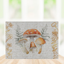 Bolsa De Regalo Grande Whimsical Forest Mushroom Vintage Farmhouse