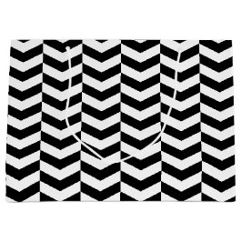 Bolsa De Regalo Grande Whimsical Herringbone