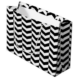 Bolsa De Regalo Grande Whimsical Herringbone
