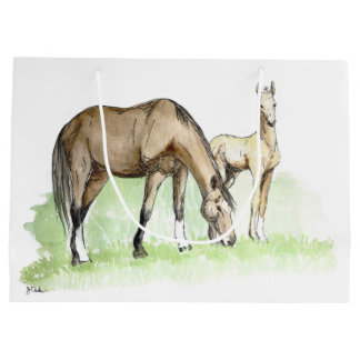 Bolsa De Regalo Grande Whimsical Spring Horse Foal