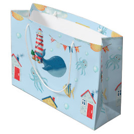 Bolsa De Regalo Grande Whimsical Whale