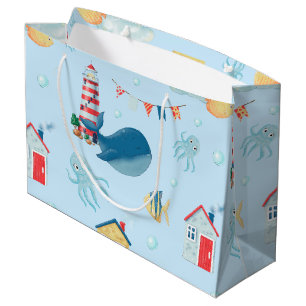 Bolsa De Regalo Grande Whimsical Whale