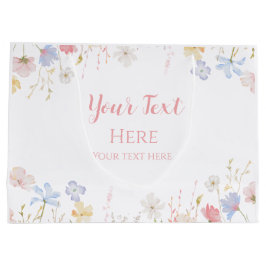 Bolsa De Regalo Grande WILDFLOWERS Floral spring