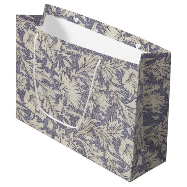 Bolsa De Regalo Grande William Morris Horn Poppy Classic Floral (Angulo Anverso)