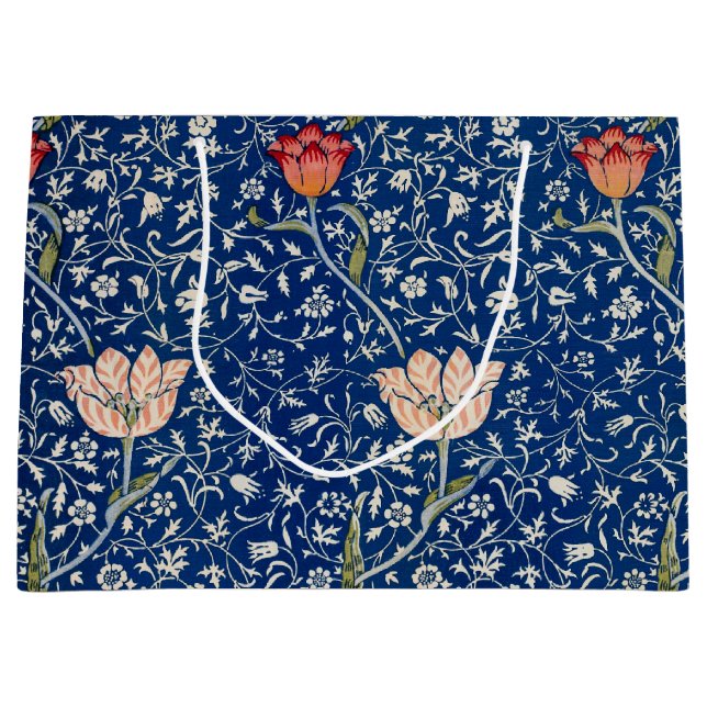 Bolsa De Regalo Grande William Morris Medway Blue Floral (Anverso)