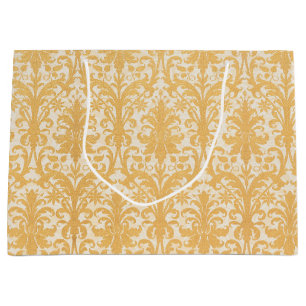 Bolsa De Regalo Grande William Morris Sauce Willow & Gold Lujo Damask