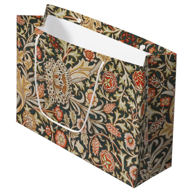 Bolsa De Regalo Grande William Morris Trent Garden Flower Classic Botanic (Angulo Anverso)