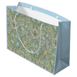 Bolsa De Regalo Grande William Morris Vintage Spring Thicket con azul