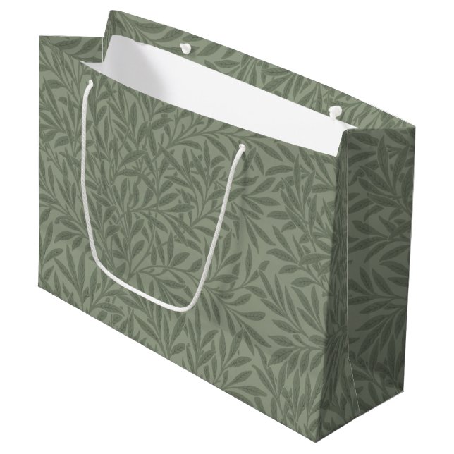 Bolsa De Regalo Grande William Morris Willow Flower Classic (Angulo Anverso)