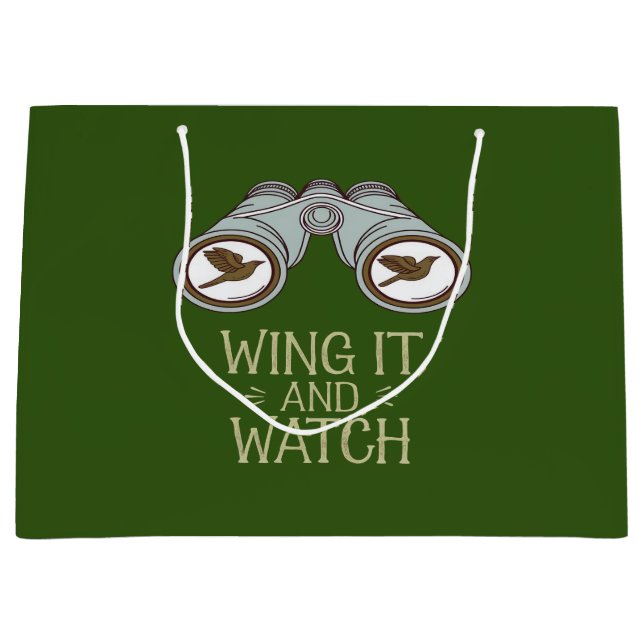 Bolsa De Regalo Grande Wing It y Watch Birting Nature Adventure (Anverso)