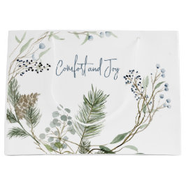 Bolsa De Regalo Grande Winter Berry Wreath