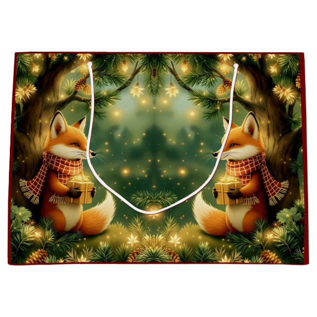 Bolsa De Regalo Grande Winter in the Pines (Anverso)