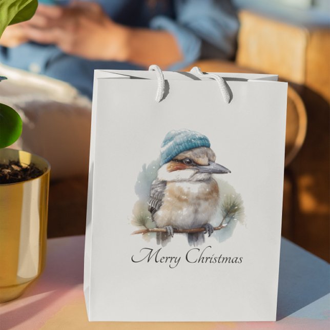 Bolsa De Regalo Grande Winter Kookaburra Deseos, personalizado (Subido por el creador)