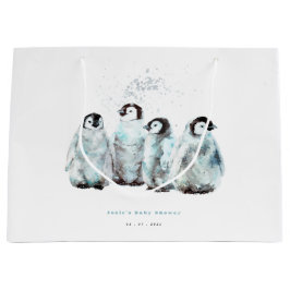 Bolsa De Regalo Grande Winter Penguin Baby Shower