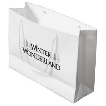 Winter Wonderland - Textos elegantes y pinos