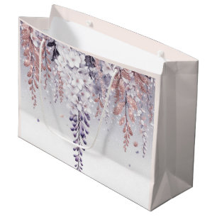 Bolsa De Regalo Grande Wisteria púrpura mística deriva