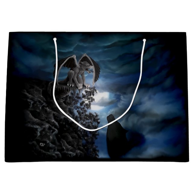 Bolsa De Regalo Grande Wolf Moon - Wolf con Golem (Anverso)