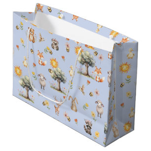 Bolsa De Regalo Grande Woodland Wildlife Baby Shower