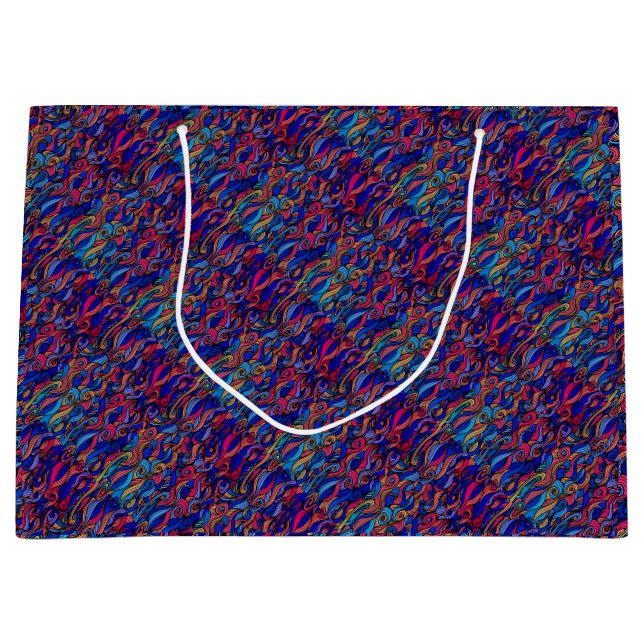 Bolsa De Regalo Grande Wool Topped paisley (Anverso)