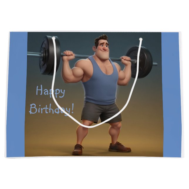 Bolsa De Regalo Grande Workout Man (Anverso)