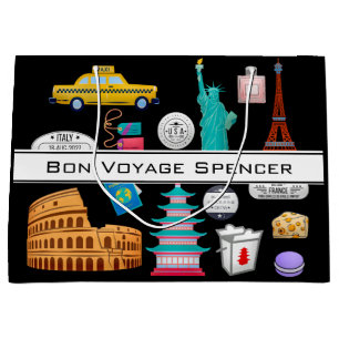 Bolsa De Regalo Grande World Travel personalizado