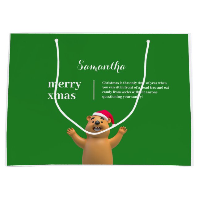 BOLSA DE REGALO GRANDE XMAS GIFT BAG (Anverso)