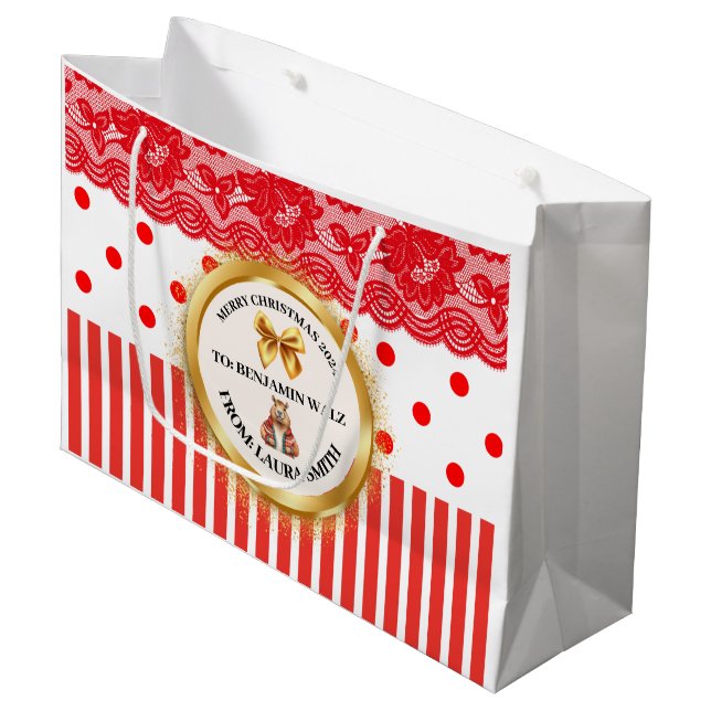 BOLSA DE REGALO GRANDE XMAS GIFT BAG (Angulo Anverso)