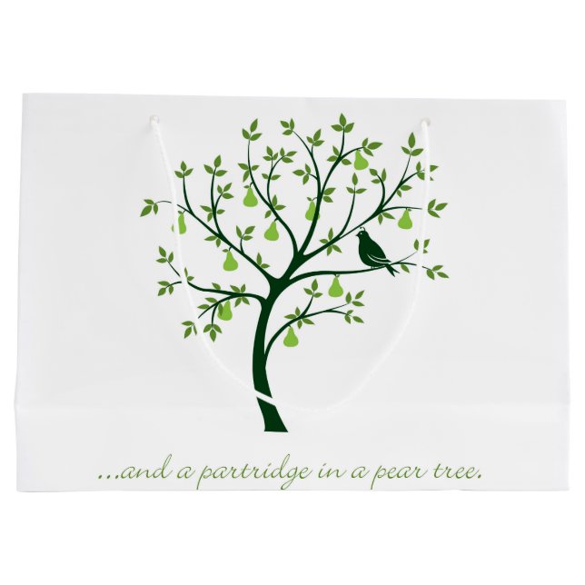 Bolsa De Regalo Grande Y una perdiz en un peral (Reverso)