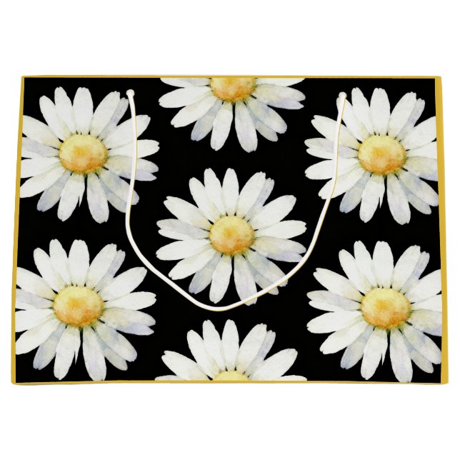Bolsa De Regalo Grande Yellow Dotted Daisy's (Anverso)
