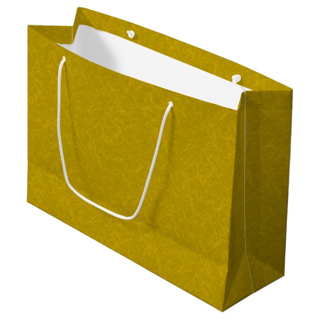 Bolsa De Regalo Grande Yellow textured surface with  swirling pattern (Angulo Anverso)