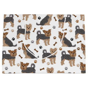Bolsa De Regalo Grande Yorkshire Terrier Paws and Bones Yorkie Dog