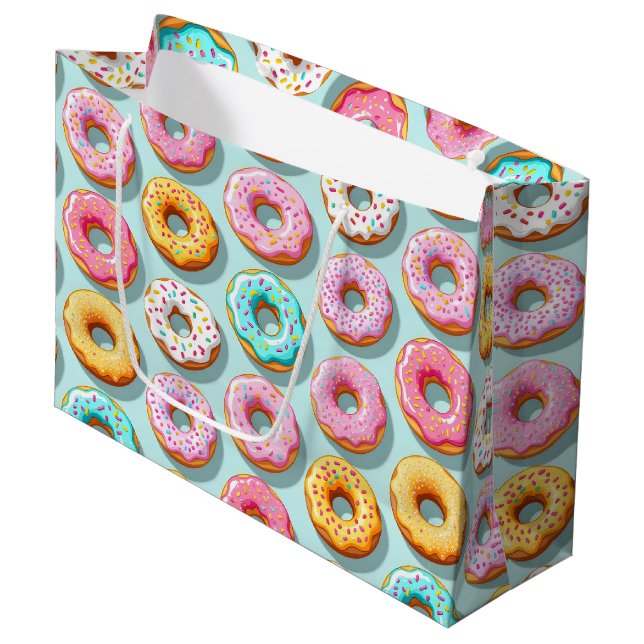Bolsa De Regalo Grande Yummy cream donuts blue (Angulo Anverso)