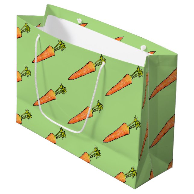 Bolsa De Regalo Grande Zanahoria (Angulo Anverso)