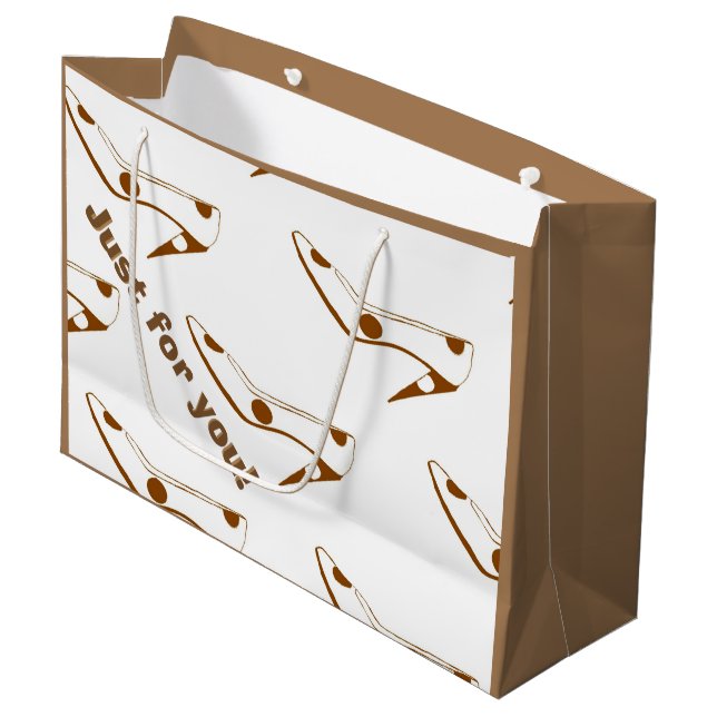 Bolsa De Regalo Grande Zapato del tacón alto del fashionista (Angulo Anverso)