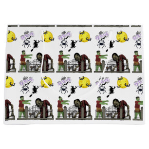 Bolsa de regalo grande Zombie Halloween Land