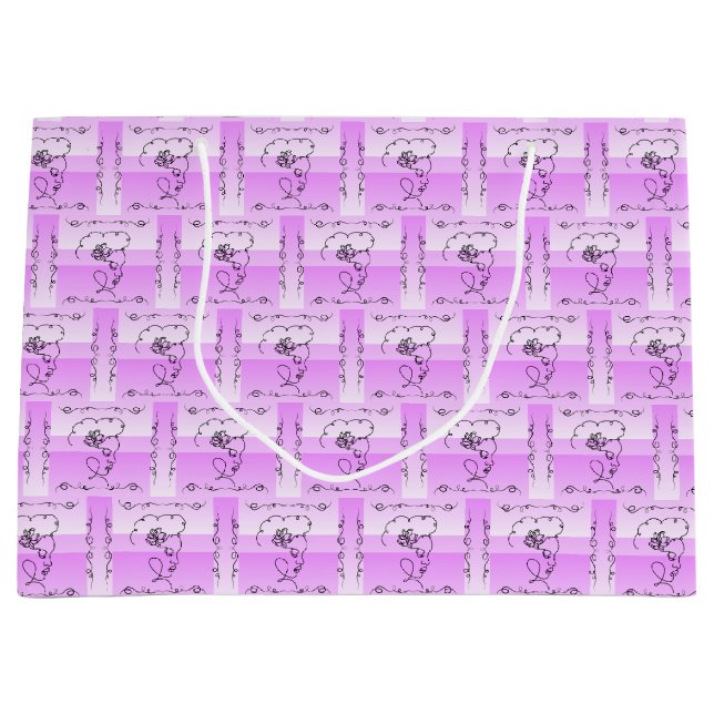 Bolsa de regalo horizontal de la lavadora de belle (Anverso)