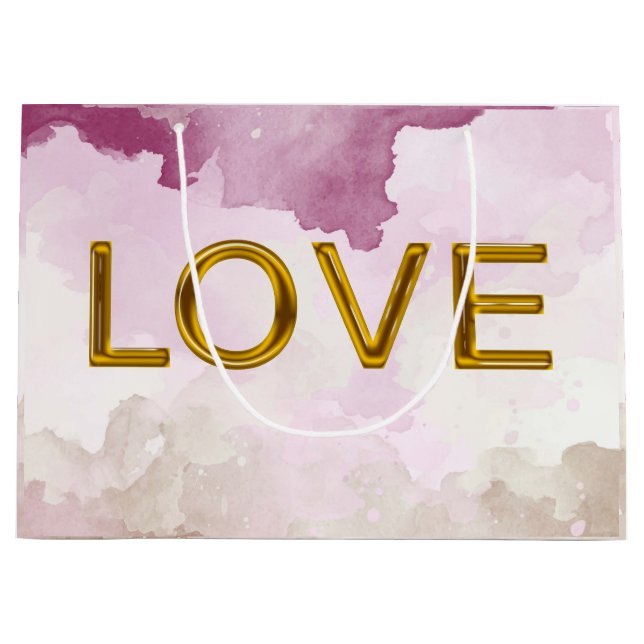 Bolsa de regalo "LOVE" (tamaño grande) (Anverso)