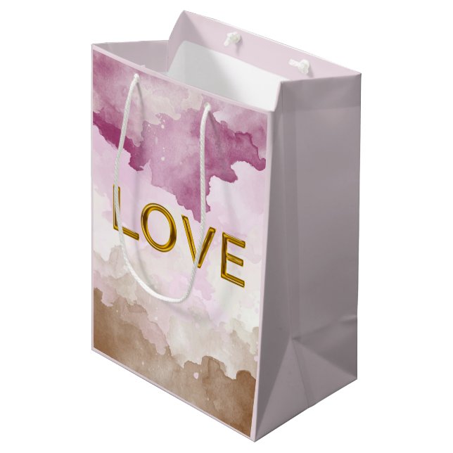 Bolsa de regalo "LOVE" (tamaño medio) (Angulo Anverso)