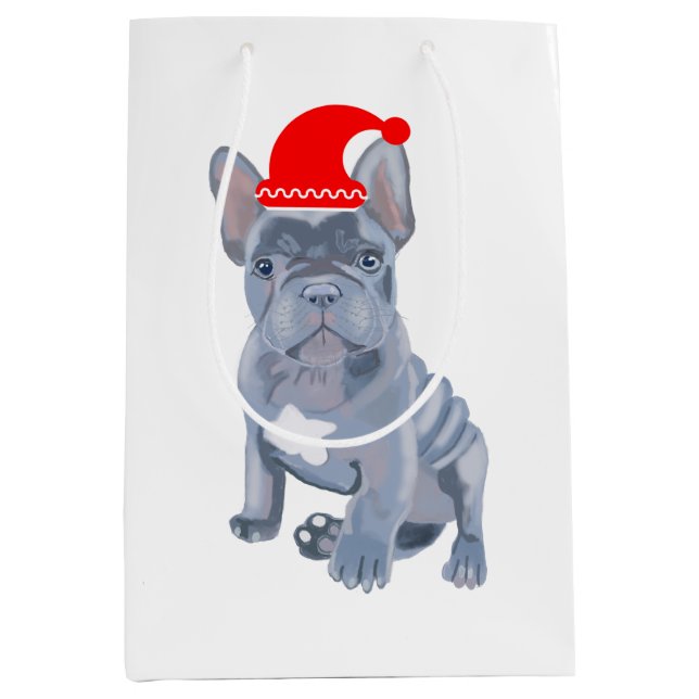 Bolsa de regalo media de Bulldog francés tierno (Anverso)