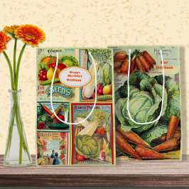 Bolsa de regalo media de cumpleaños para el paquet