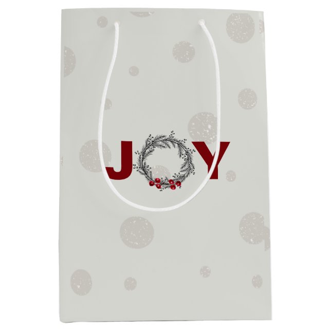 Bolsa de regalo media de regalo de JOY HOLIDAY (Anverso)