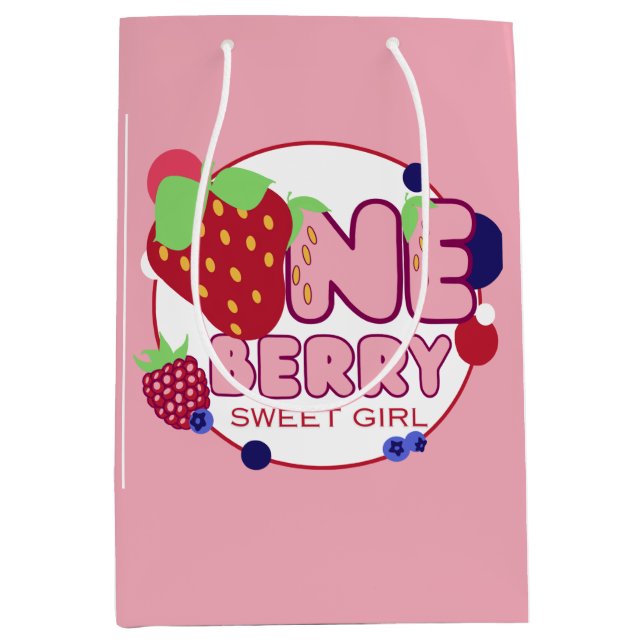 Bolsa de regalo media de un Chica dulce de Berry (Anverso)