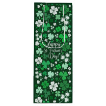 Bolsa de regalo media del Día de Shamrock St. Patr