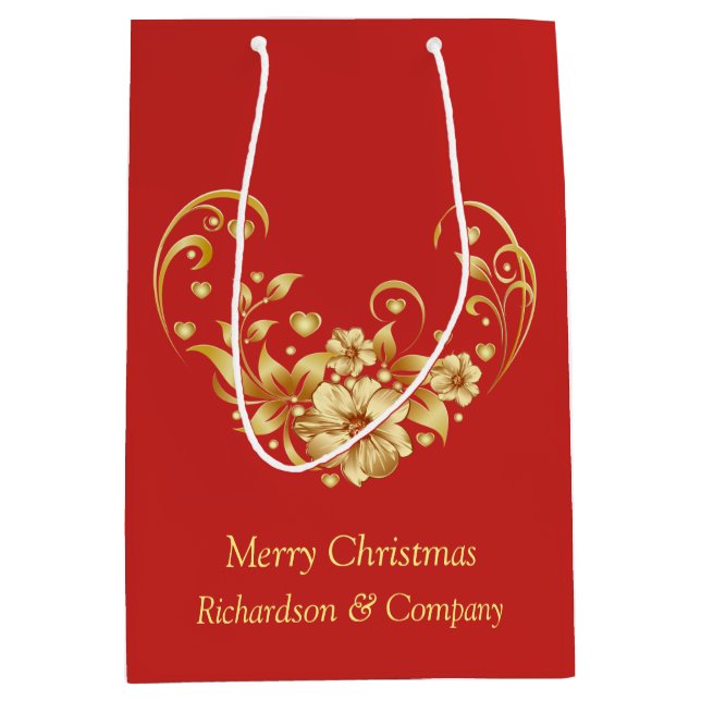 Bolsa de regalo media para Fiestas de Navidades co (Anverso)