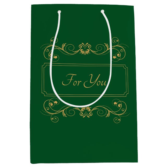 Bolsa de regalo media personalizada para moss (Anverso)