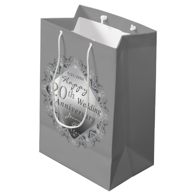 Bolsa De Regalo Mediana 10 11 20 25.70.º Boda (Angulo reverso)