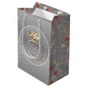Bolsa De Regalo Mediana 16° Aniversario Boda: Cera, estadística y Peridot