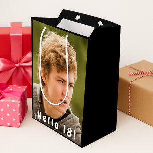 Bolsa De Regalo Mediana 18.ª foto de cumpleaños hola 18