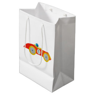Bolsa De Regalo Mediana 1r cumpleaños del pequeño del automóvil